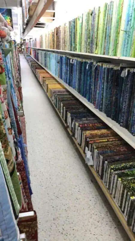 wall of fabrics